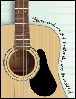 Illustration of guitar